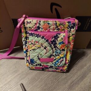 Vera Bradley Floral Crossbody Bag - Pink and Multicolor